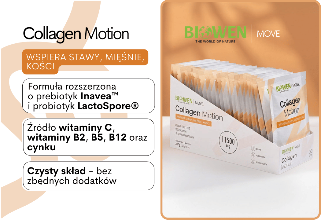 Collagen Motion Witamia C Kolagen Typu I II III